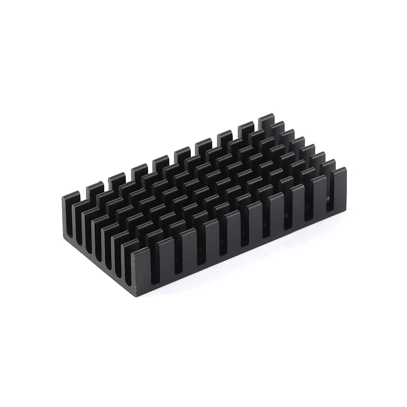 1pc 50X25X10mm Heatsink Radiator Cooler Cooling Fin Aluminum Heat Sink for LED Power IC Transistor Module PCB Black 50*25*10mm