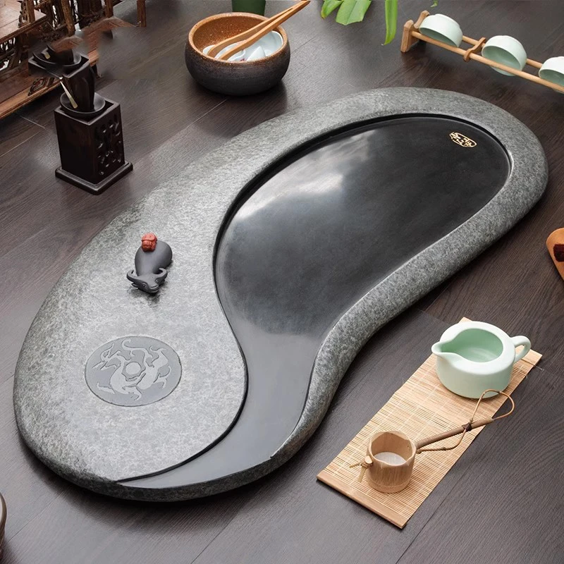 Irregular Hospitality Tea Tray Luxury Stone Ceremony Office Pot Valet Chinese Kitchen Tea Tray Tableware Bandejas Home Products