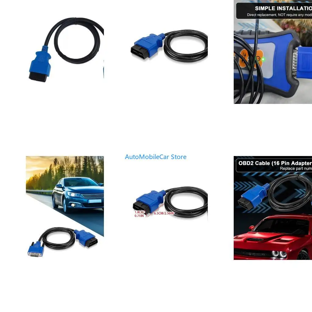 G8TE Heavy Duty OBD II 16 Pin Connector Plug Play Installation for Nexiq USB Link 2 and 3 Vehicles Fast Data Transfer 493113