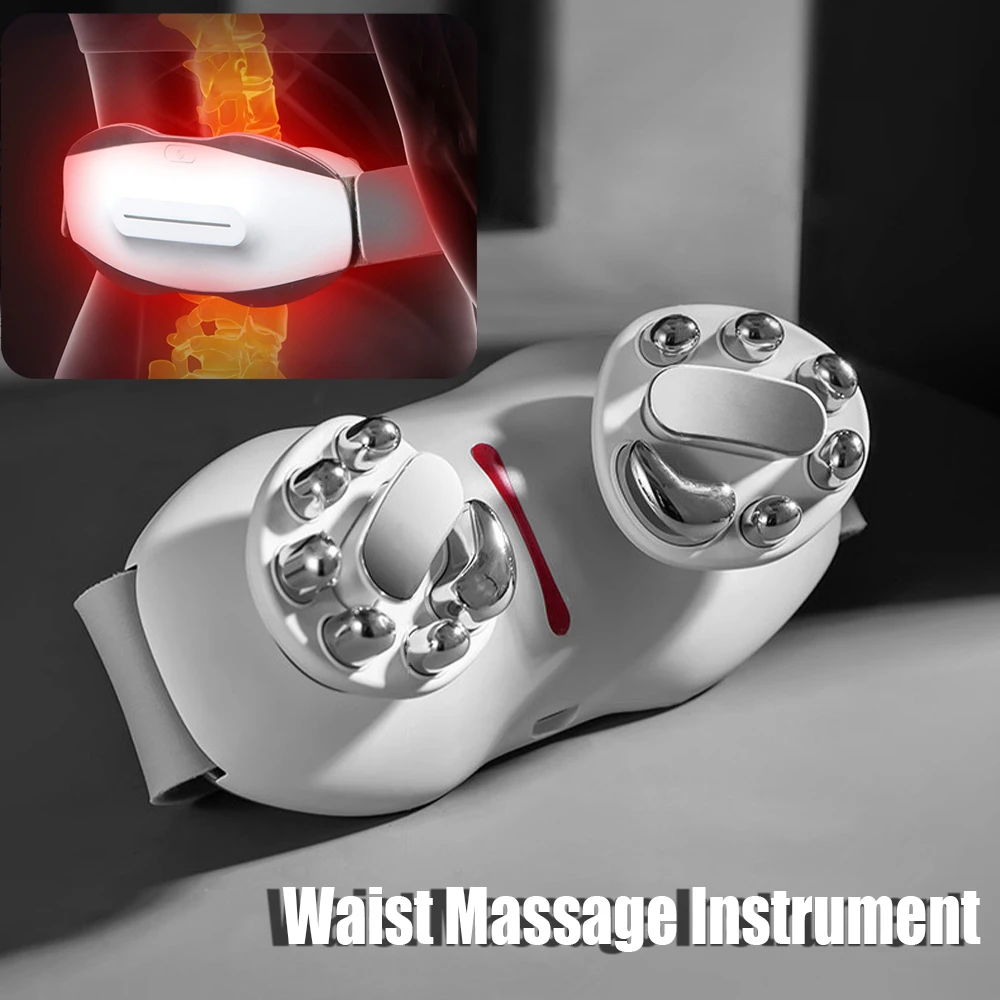 

TENS +EMS+infrared Waist Massage Device Pulse physiotherapy Back Massager Relieve Fatigue Muscle Relieves Stimulator Lumbar pain