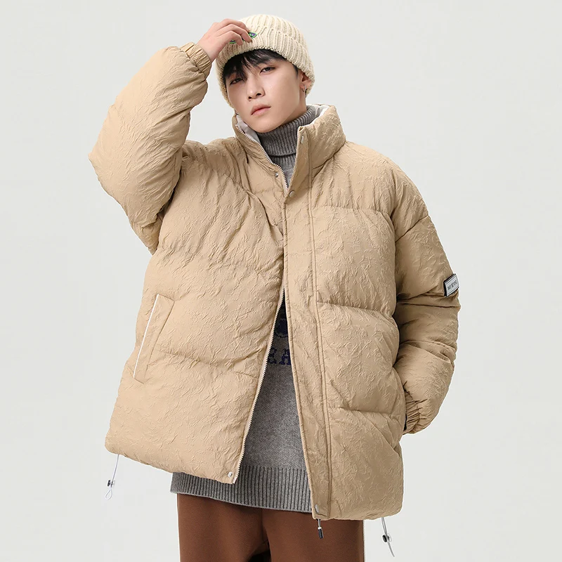 CAAYU 2022 Winter Down Jacket Men\'s Fashion Harajuku Oversized Body Warmer Coat Japanese Streetwear Windproof Outwear Coat Male