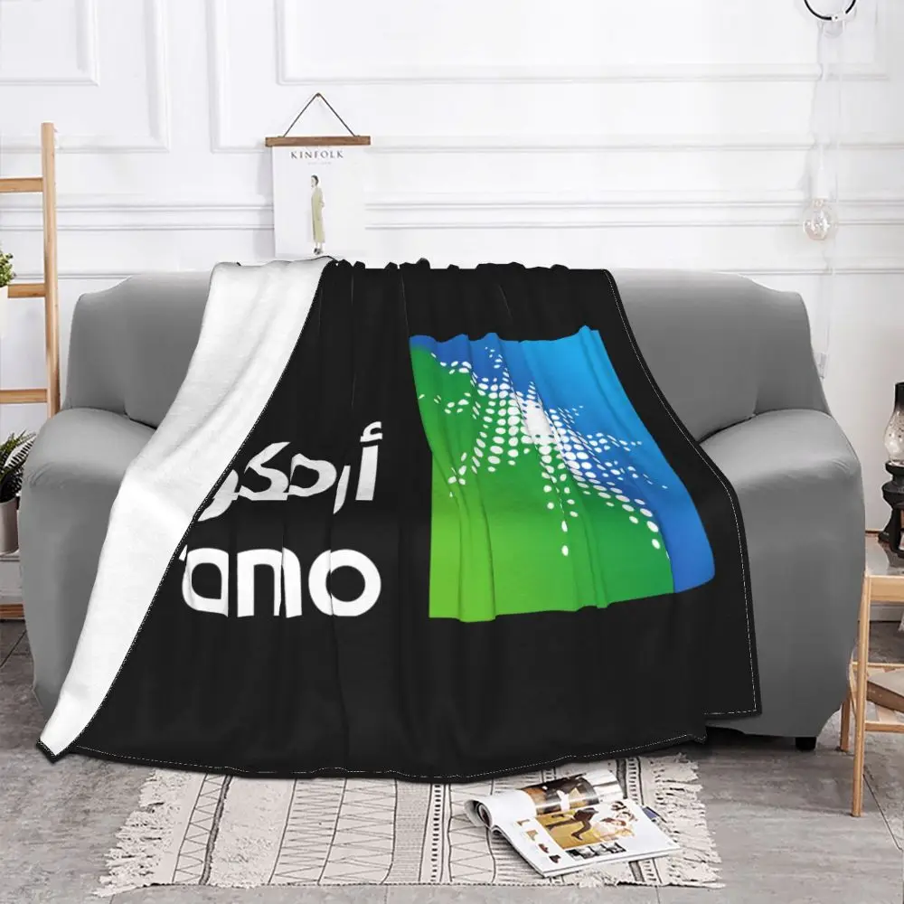 NEW Saudi Aramco Blankets and Throws Super Soft Thermal Indoor Outdoor Blanket for Living Room Bedroom Travel