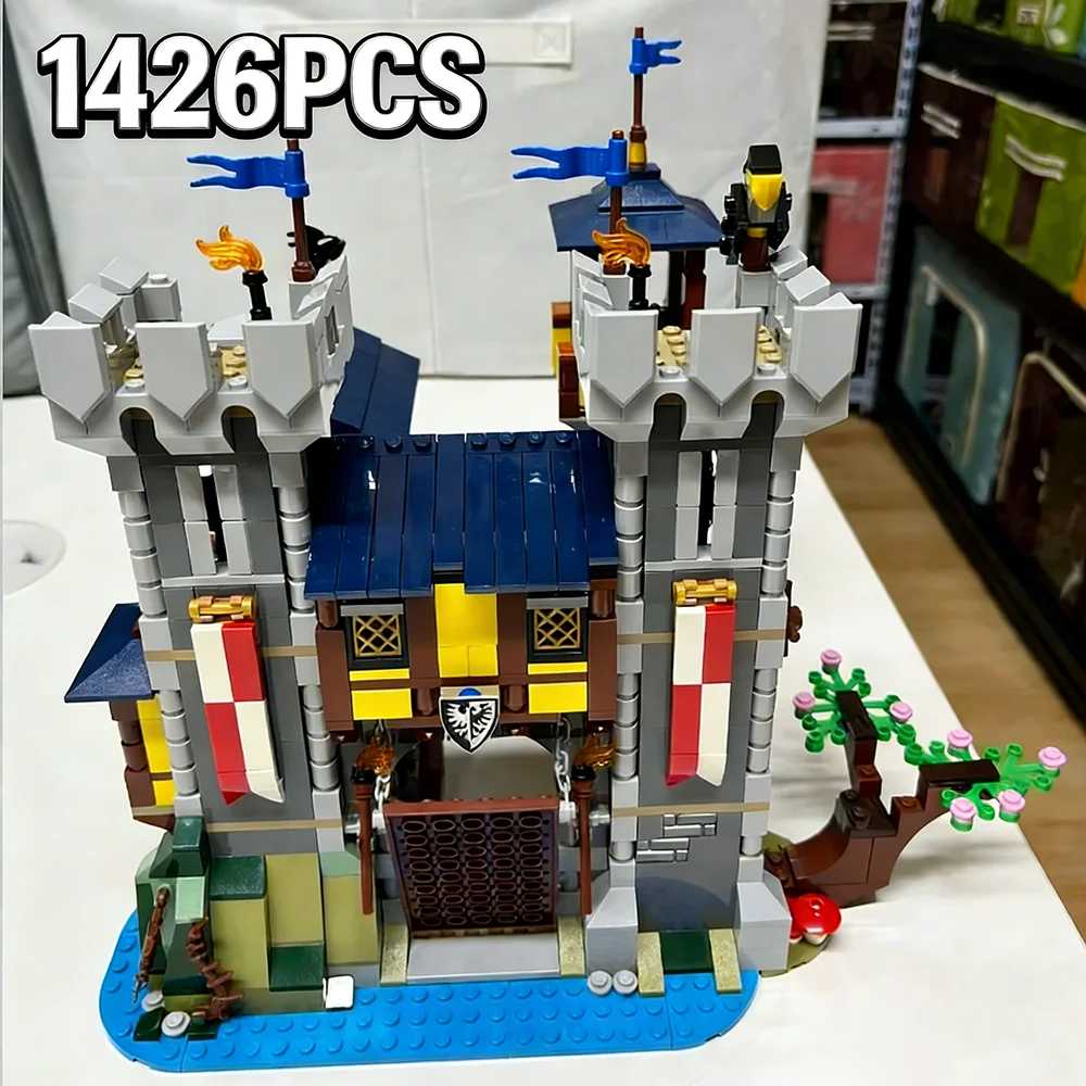 

Подарки для вечеринок 31120: Коллекционный средневековый замок «Три в одном» для взрослых и детей, подарки на Рождество и день рождения, игрушки