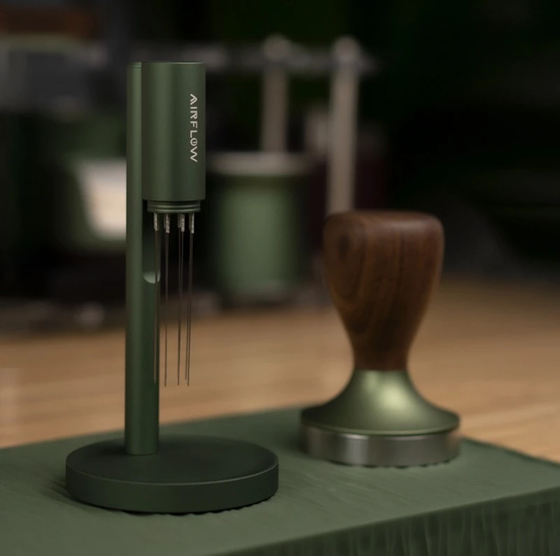 DSA Household and Commercial Coffee Cloth Powder Air Turning Powder Coffee Stirrer Magnetic Metal Stand Turning Powder Utensils