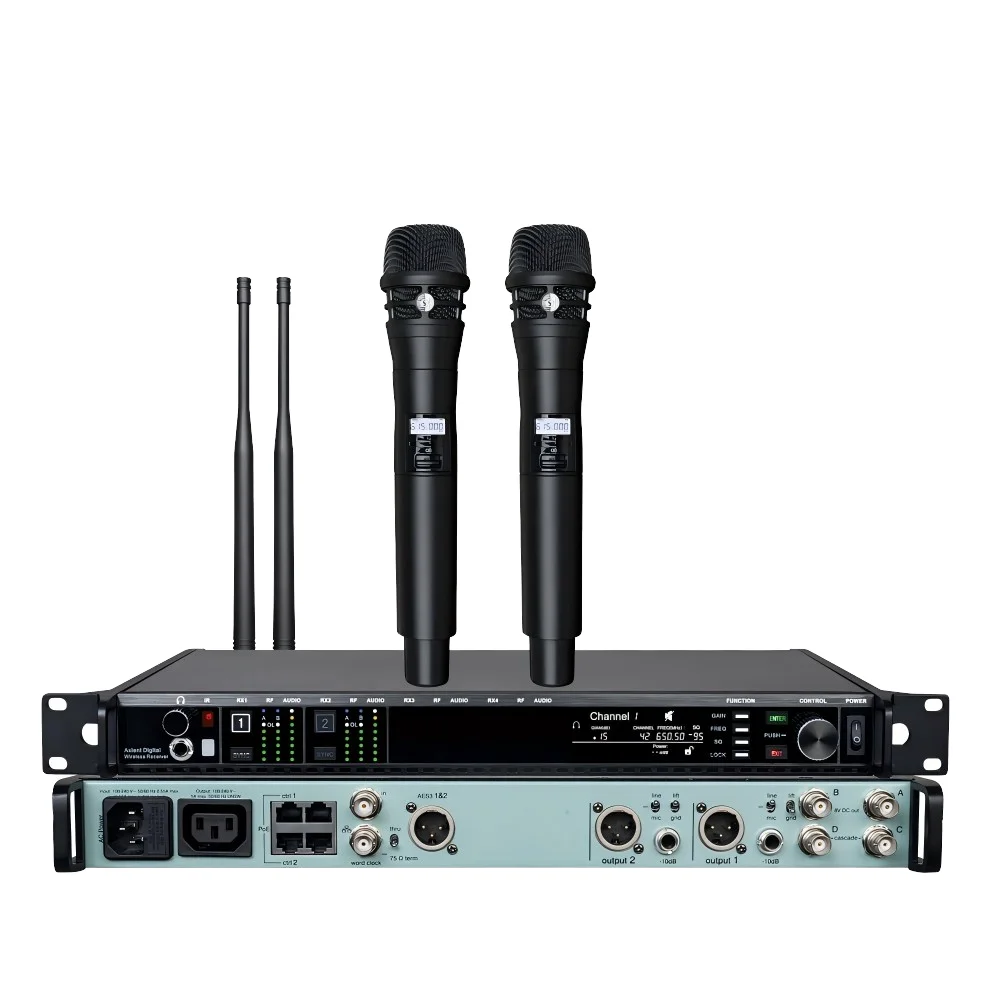 

EIF Professional Portable Handheld AD4D-3 2025 UHF Wireless Microphone System New Arrival Metal Condenser Microphone