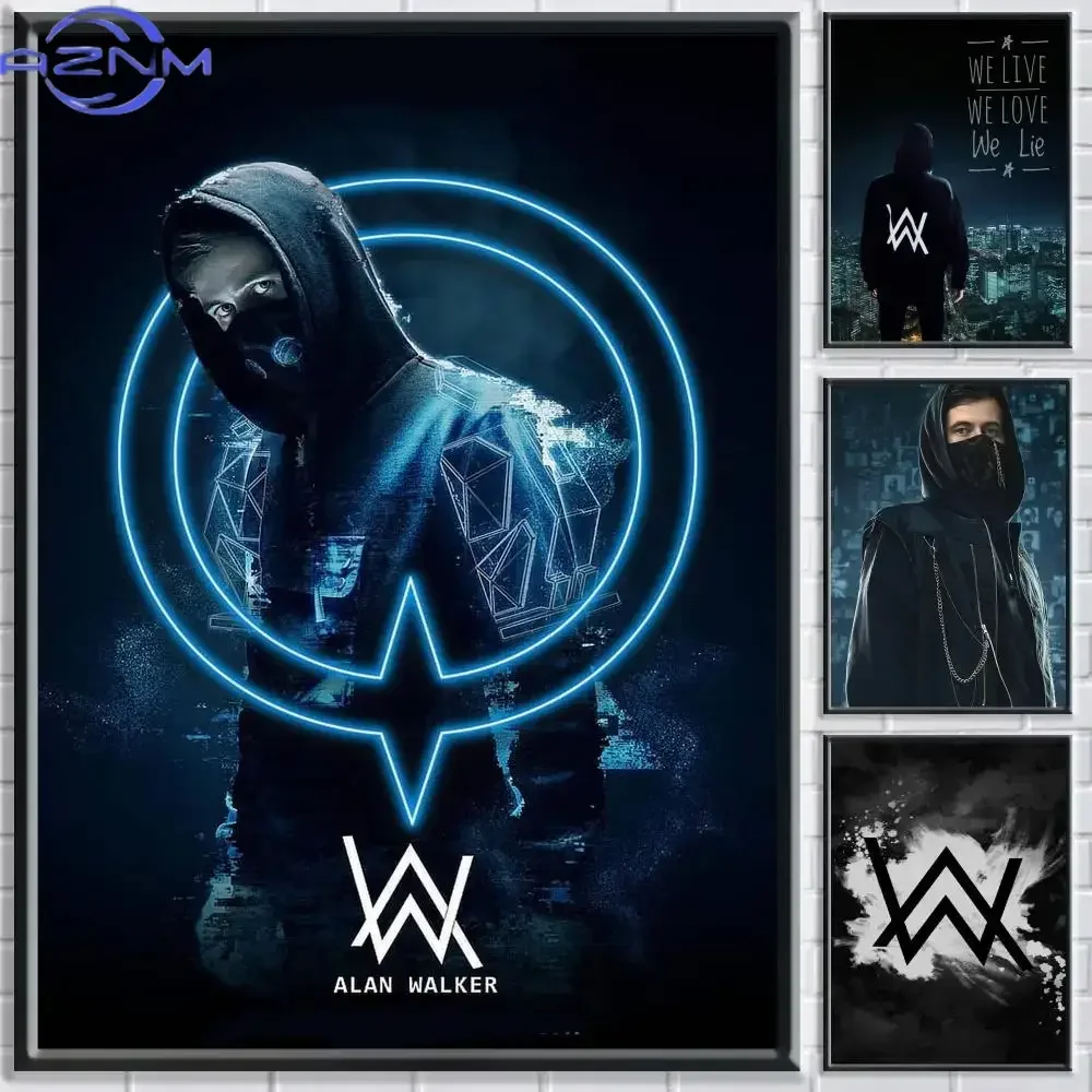 Popular Singer A-Alan Walker Poster HD  Waterproof Ideal for Home Office Dorm Bedroom Great Gift
