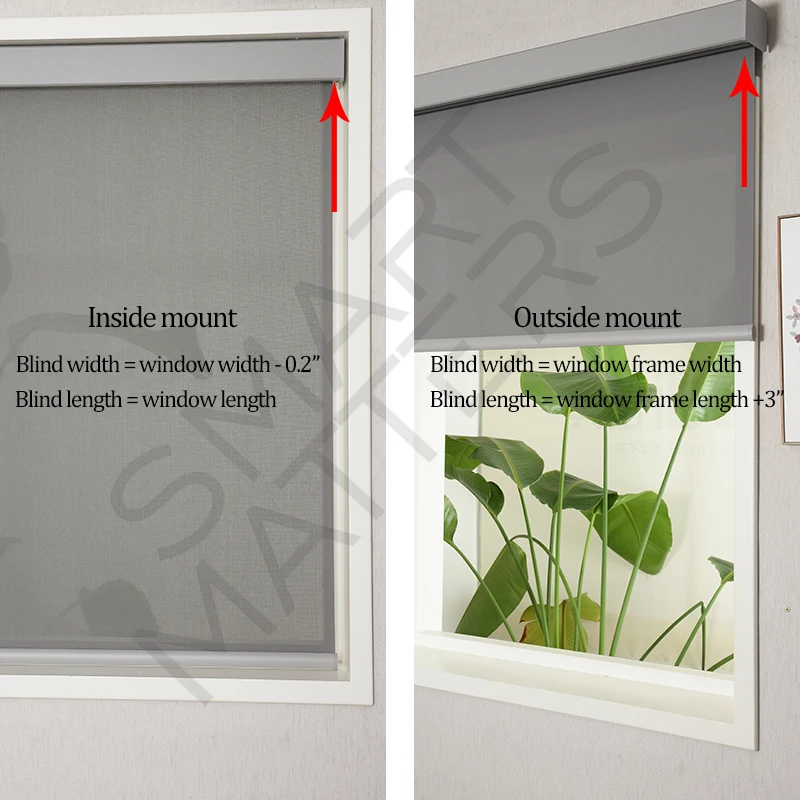 Motorized Blinds with Remote Blackout Smart Blinds Work with Alexa Google Automatic Roller Shades for Windows Custom Sizes