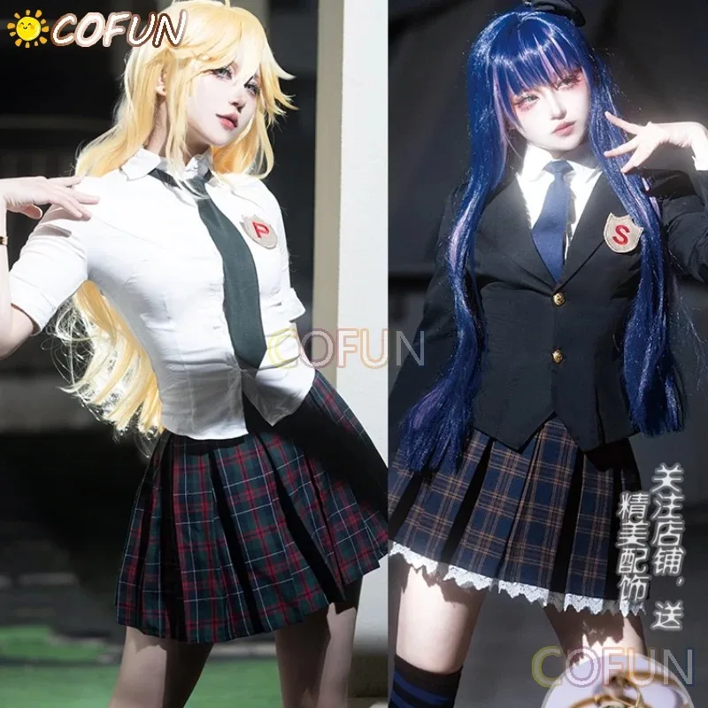 

RealCos Stocking Anarchy/Panty Anarchy Cosplay Costume Panty & Stocking With Garterbelt School Uniform JK Skirt Suit Halloween C