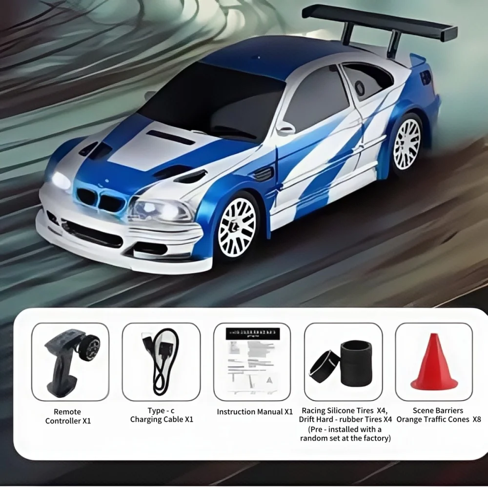 

FATJAY 1/43 RC MINI-Q6 MINI-Q8 Drift Remote Controlled Racing Car 4WD Drift Capability