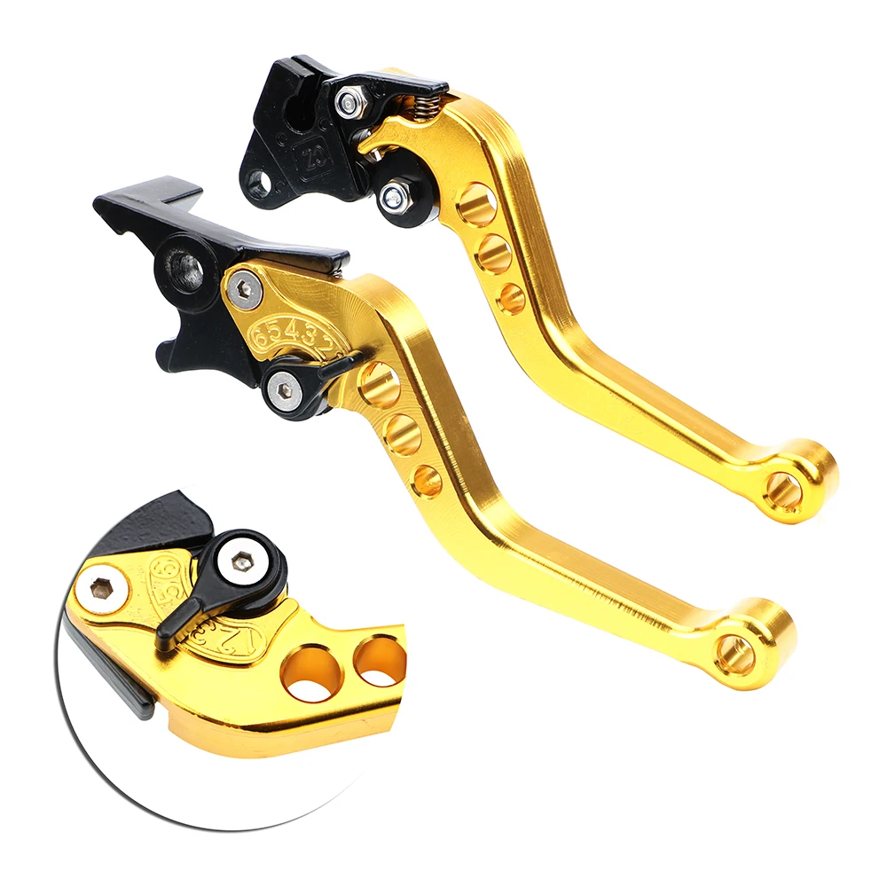 1 Pair Alloy Motorcycle Brake Handle CNC Motorcycle Clutch Drum Brake Lever Handle Universal Fit for Motorbike Modification