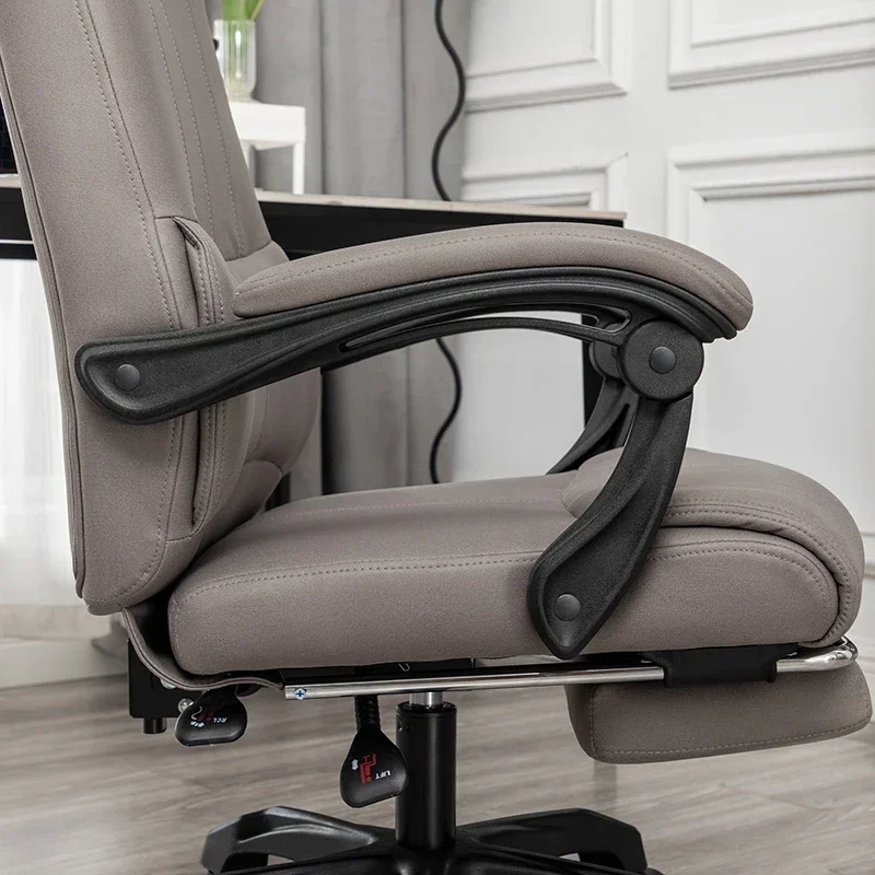 كرسي مكتب هزاز كراسي مريحة الاسترخاء شبكة عجلات شخص واحد الأبيض الألعاب أنيمي ألعاب مسند القدمين الأثاث المتداول