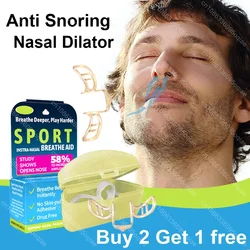 Dilatateur nasal anti-ronflement en silicone, augmente le flux d'air, améliore le sommeil et la taille