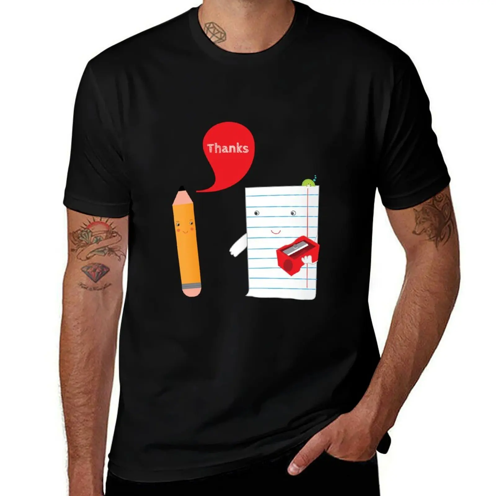 Pencil + paper T-Shirt man t shirts for men T-Shirt