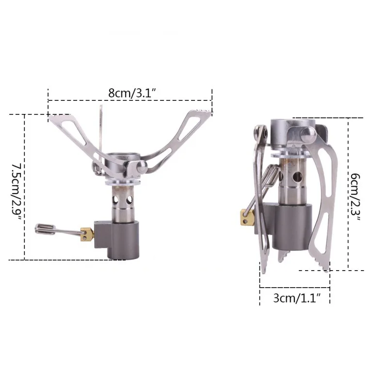 Mini Fogão A Gás Ao Ar Livre Dobrável, Forno Portátil, Cozinhar, Fogões Divididos De Piquenique, Queimadores De Fogão, Fogões De Acampamento