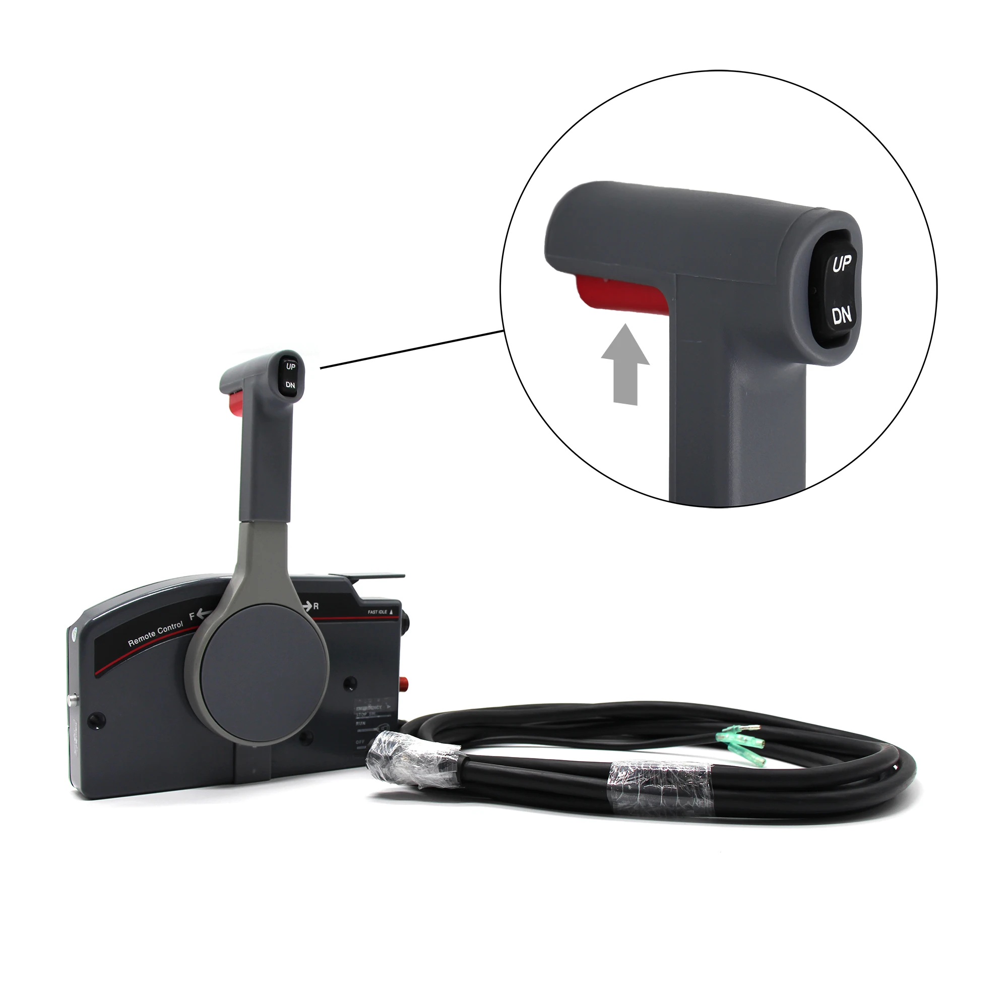 New Outboard Remote Control Box Right Side Mount 10 Pin 16 FT Pull Throttle 703-48205-16-P Marine