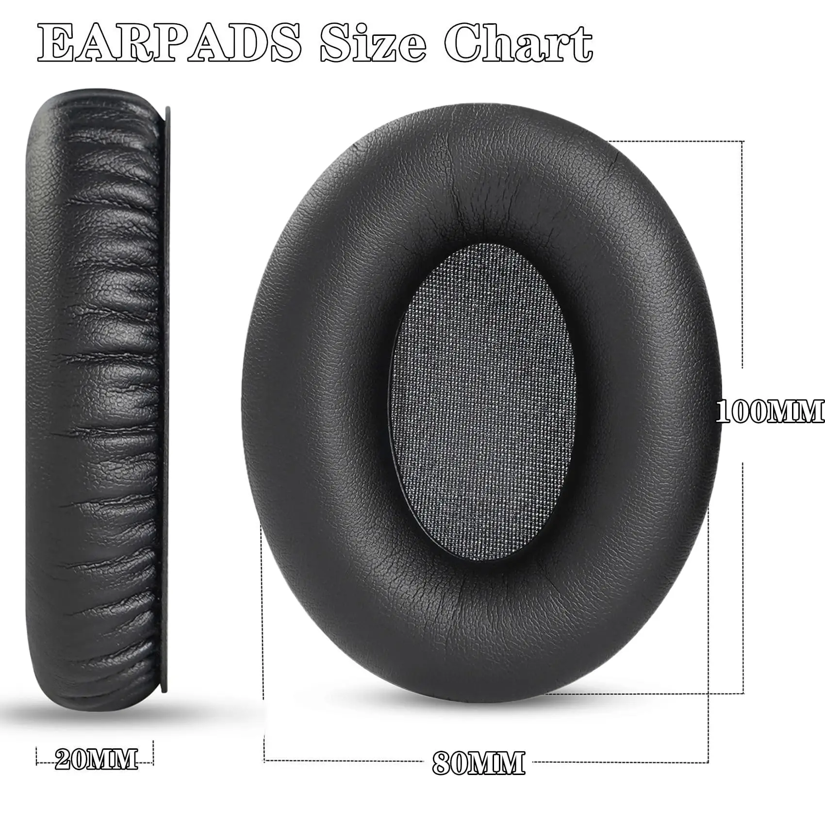 Professional Replacement EarPads Compatible with Srhythm Version NC25 NC35 Headphones with Softer Protein Leather/Memory Foam