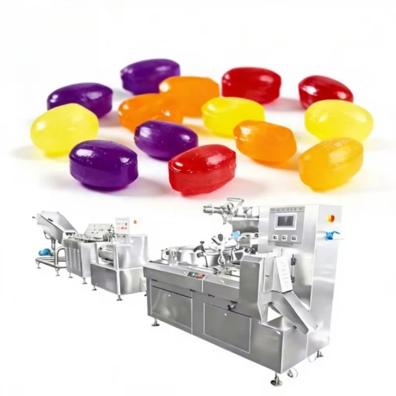 Large capacity sour fruit flavor lollipop added vitamin hard candy molding production line custom