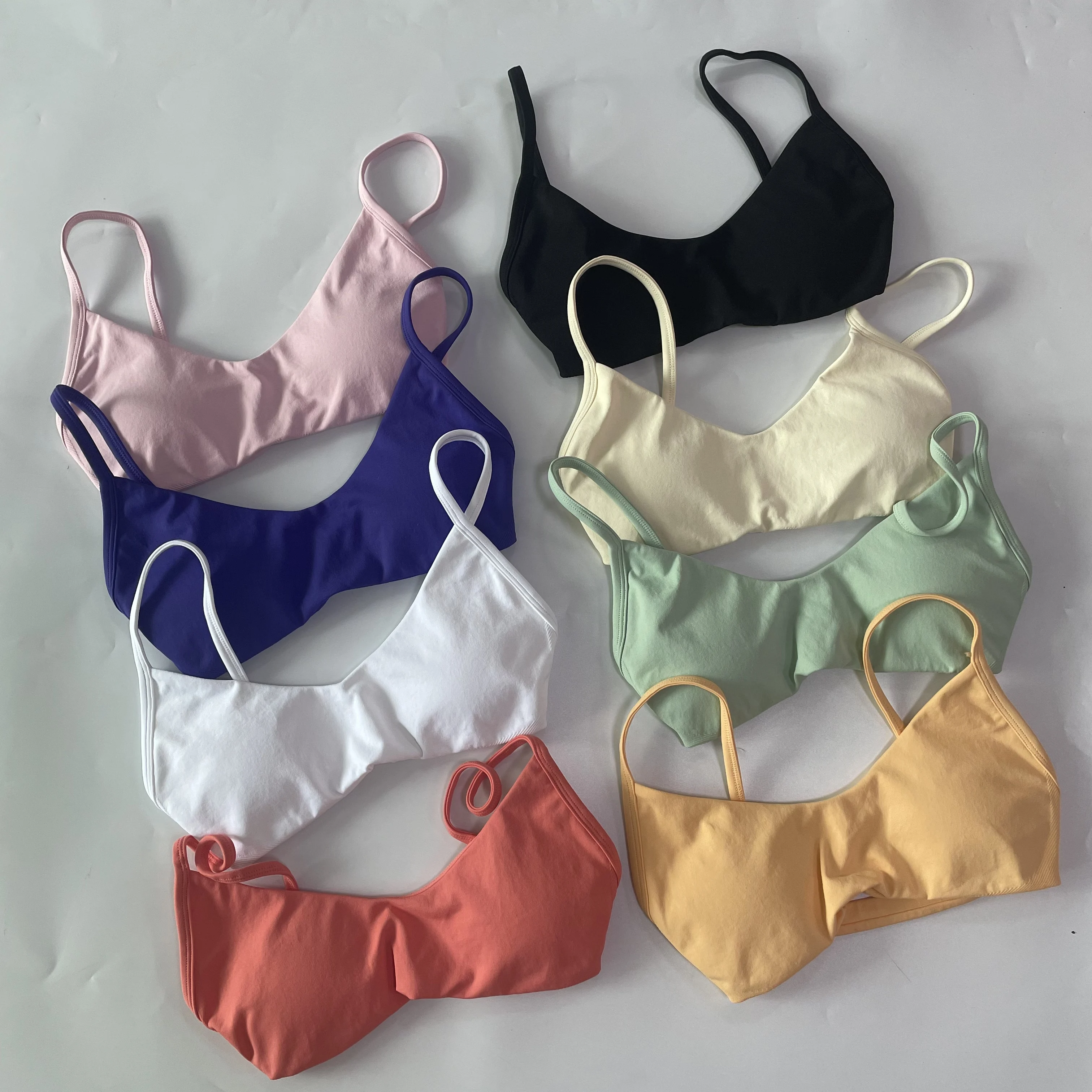 2-teiliges Sport-Set, Sport-BH mit Rundhalsausschnitt, nahtloses Yoga-Set, Fitness-Leggings-Set, Damen-Trainingsanzug, Sportbekleidung, Activewear – Detail 8