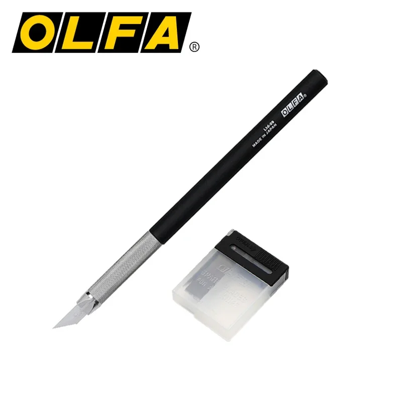 OLFA LTD-AK/LTD-09 Art Knife Penknife Aluminium Holder Pen Knife Cutter with 25pcs Spare Blade KB Craftwork Hobby Carving Tools