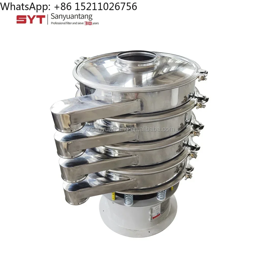 Good Quality Multi layer Deck Circular Vibrating Screen Grain Powder Sieve China Sand Sieving Sifter