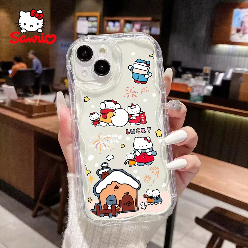 

Hellokitty Mobile Phone Shell Iphone15 Pro Max Woman Iphone Case Sanrio Anime for Iphone Hello Kitty Children's Day Gift