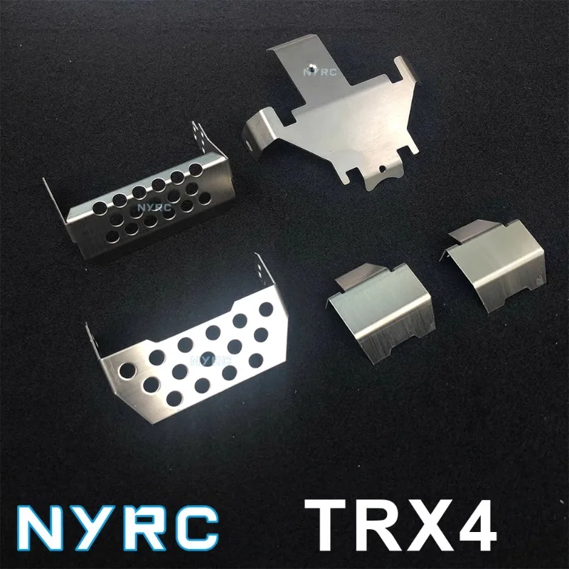 Rc Auto Metalen Beschermplaat Chassis Armor Asbeschermer Upgrade en Versterken Accessoires voor TRX4 Rock Crawler