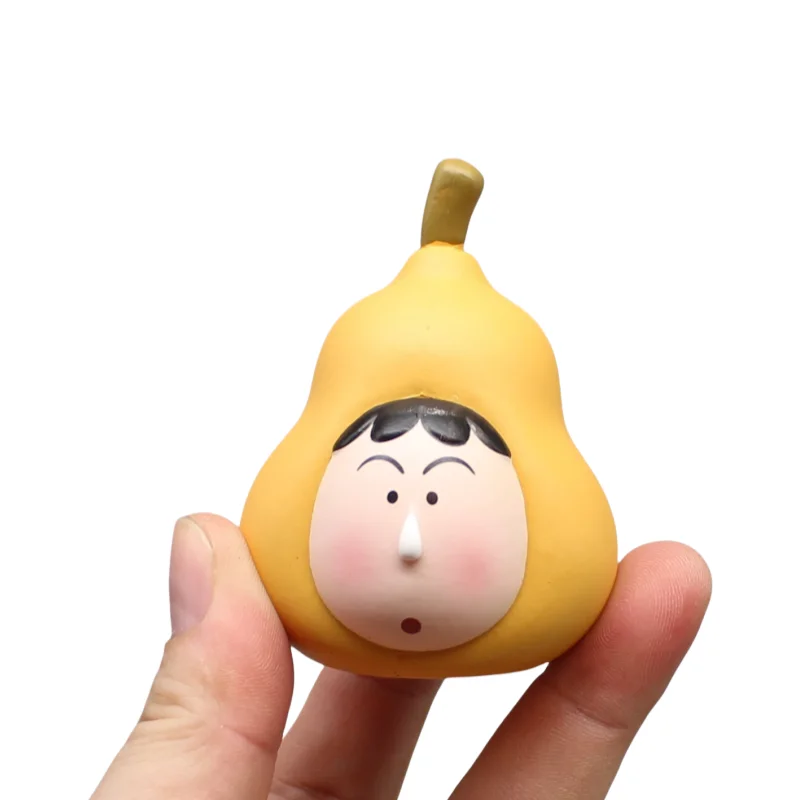 7cm Crayon Shin Chan Anime Figure Nohara Shinnosuke Cos Gourd Kawaii Doll Desktop Decoration PVC Model Children Birthday Toys