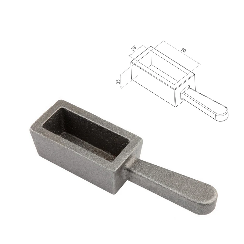 Durston Open Ingot Mold 90x35mm/120x45mm Metal Smelting Mould Jewellery Making Casting Tool Gold Silver Ingot Bar Forming Mould