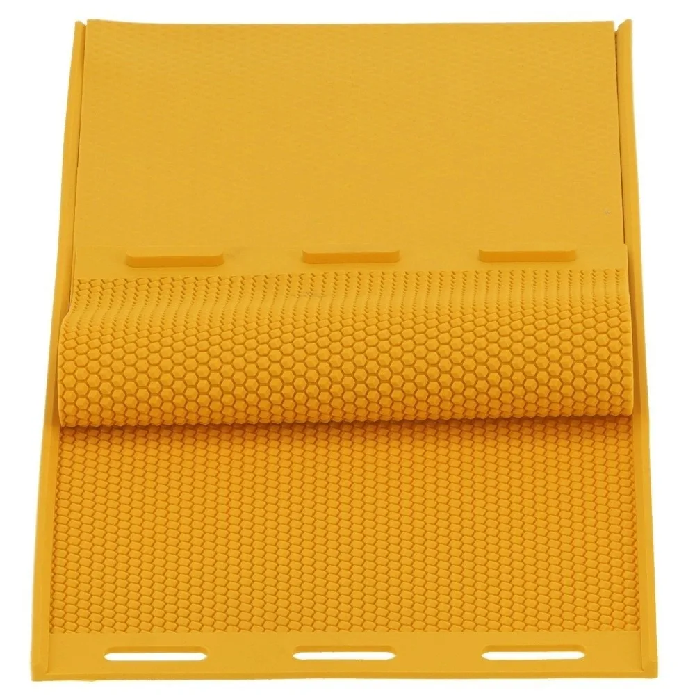 2-Piece Set Flexible Silicone Honeycomb Sheets Mold Non-Stick Surface Easy Release Beeswax Press Sheet Mold Reusable