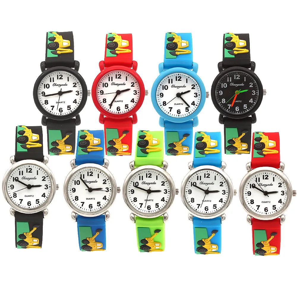 New cool silicone strap quartz wrist watches for children boys girls students little kids holiday gifts clock