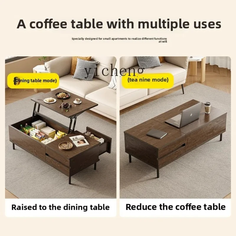 

W-7 coffee table lifting workbench multi-functional household modern simple storage square desk
