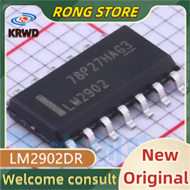 50PCS LM2902 New and Original LM2902DR LM2902D 2902
