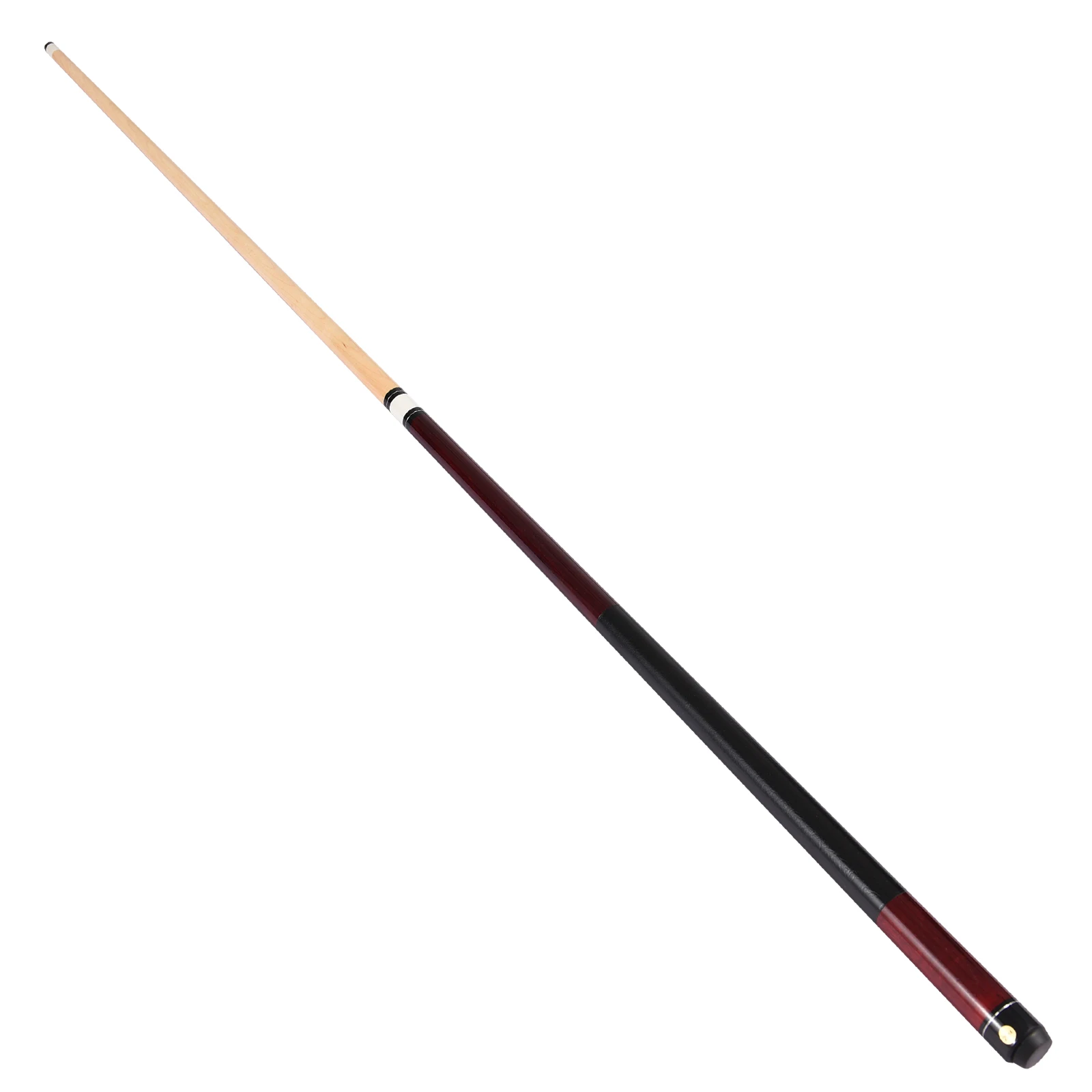 Pool Sticks1.50m/59in Pool Cue Maple Double-Section Billiard Design 13MM Big Head PU Leather for Beginners and League Players