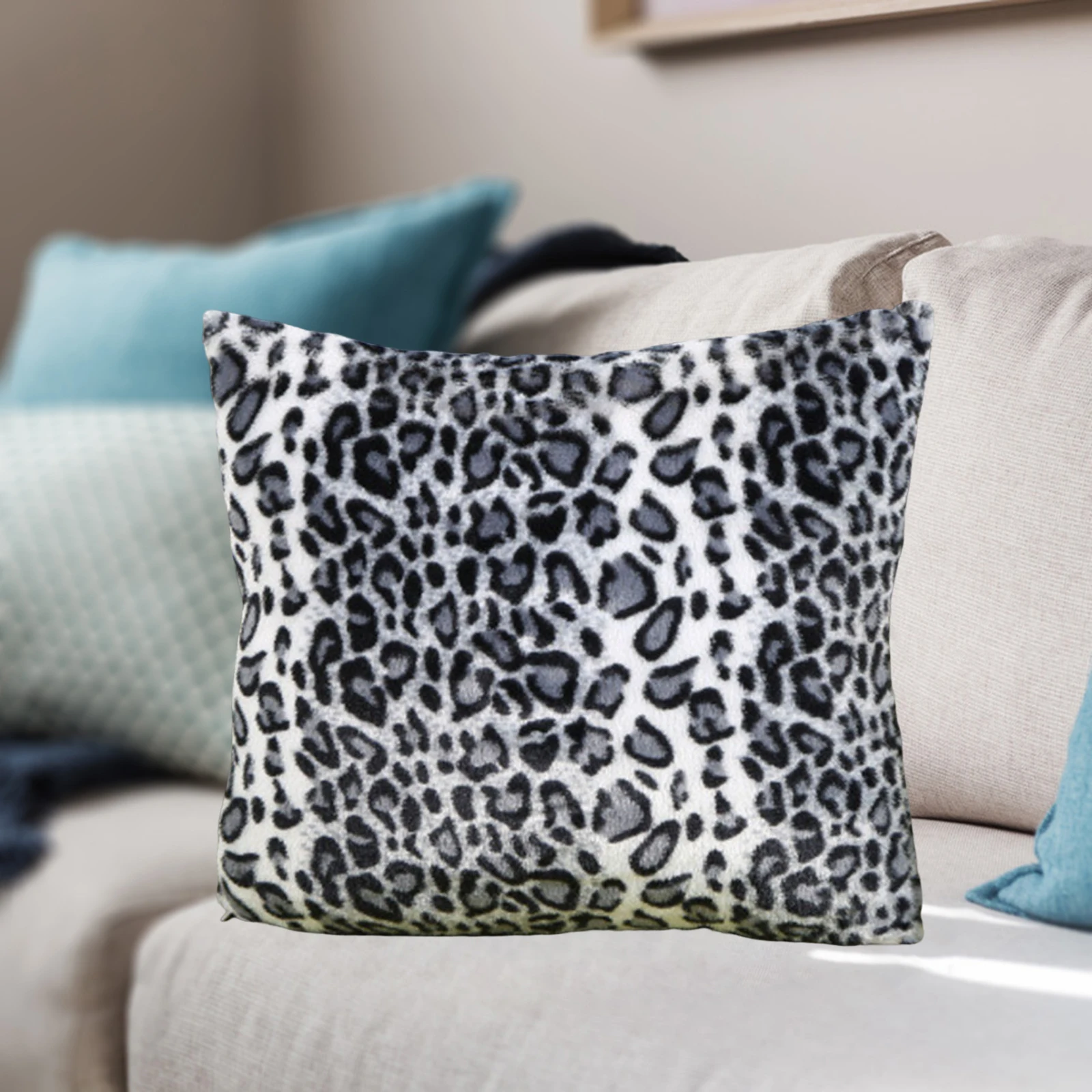 One Side Leopard Zebra Print Square Pillowcase Sofa Lounge Decorative Cushion Including Animal Print Pillow Cushion Home Decor