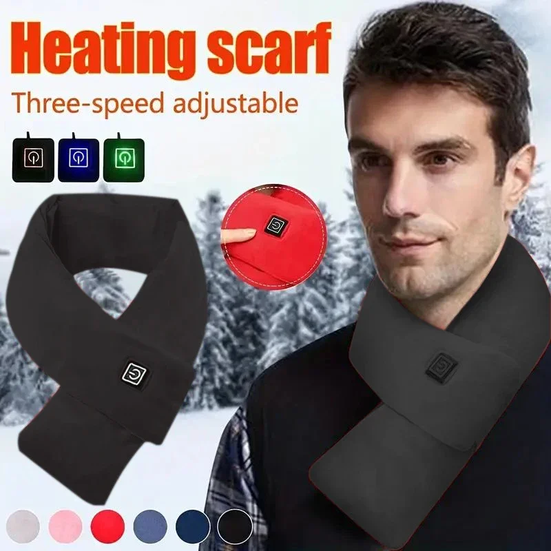 Heating Neck Brace Men Women Winter Warm Heated Scarf Electric Hot Comporess Neck Heating Pac for Winter Outdoor