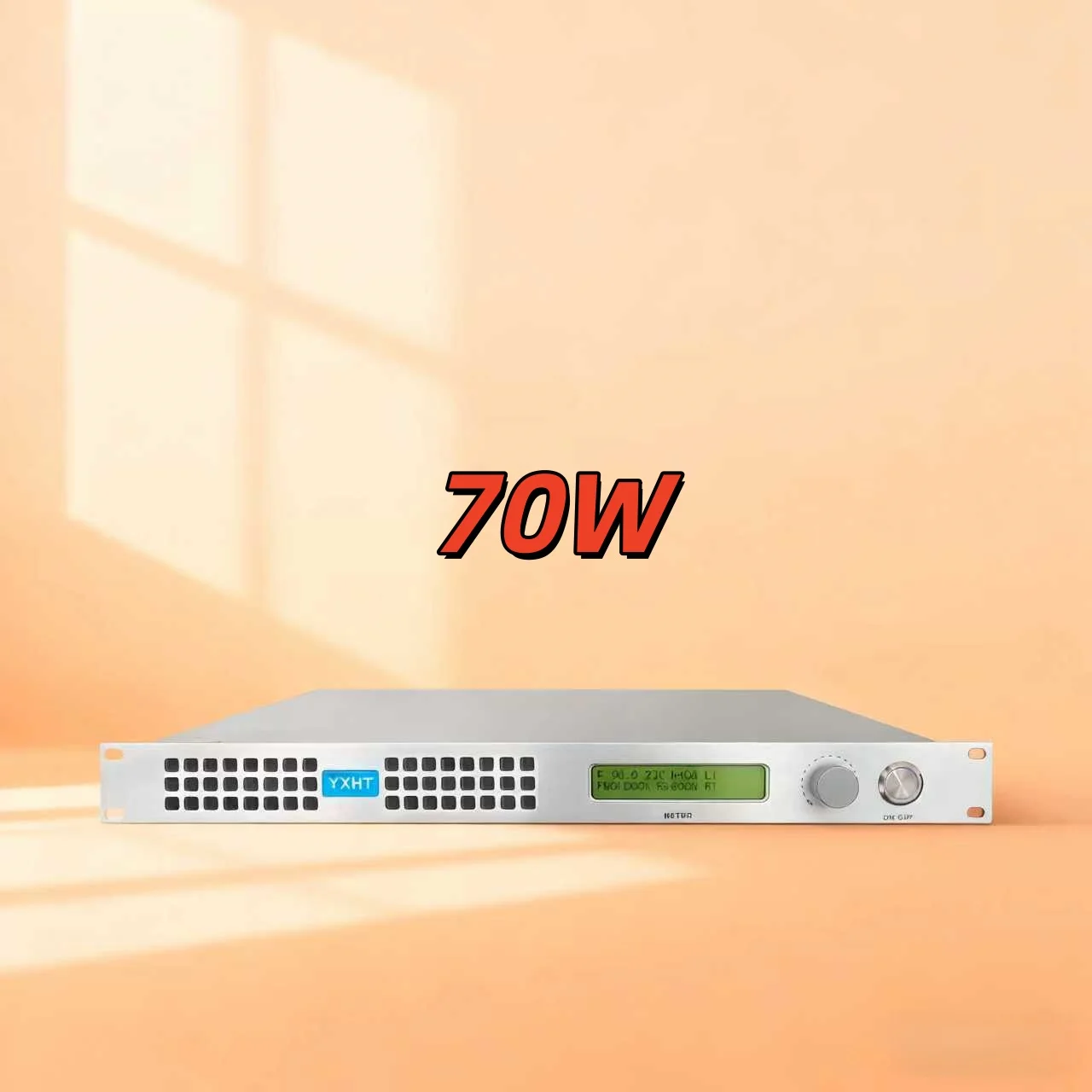 

CE/FCC Certified 70W FM Transmitter, Smart Fan Cooling, for School/Stage/Disaster Response, Low Noise, AES/RDS Input