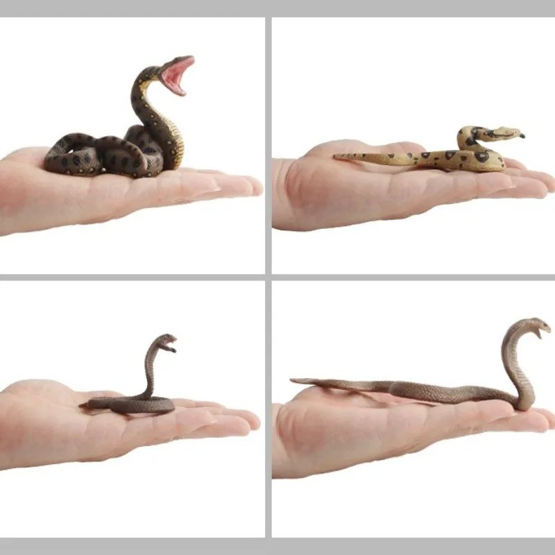 Artificial Snakes Fridge Magnets Cobra Python Rattlesnake Fridge Stickers Simulated Animals Models Children Gifts