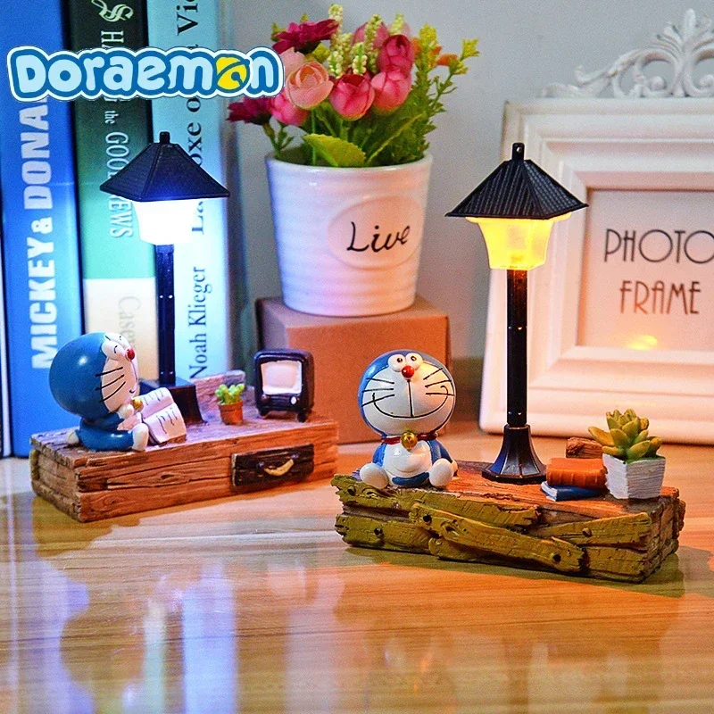 15cm Anime Doraemon Kawaii Tinker Bell Night Light Home Decoration Cartoon Cosplay Decorative Crafts Toys Children Birthday Gift