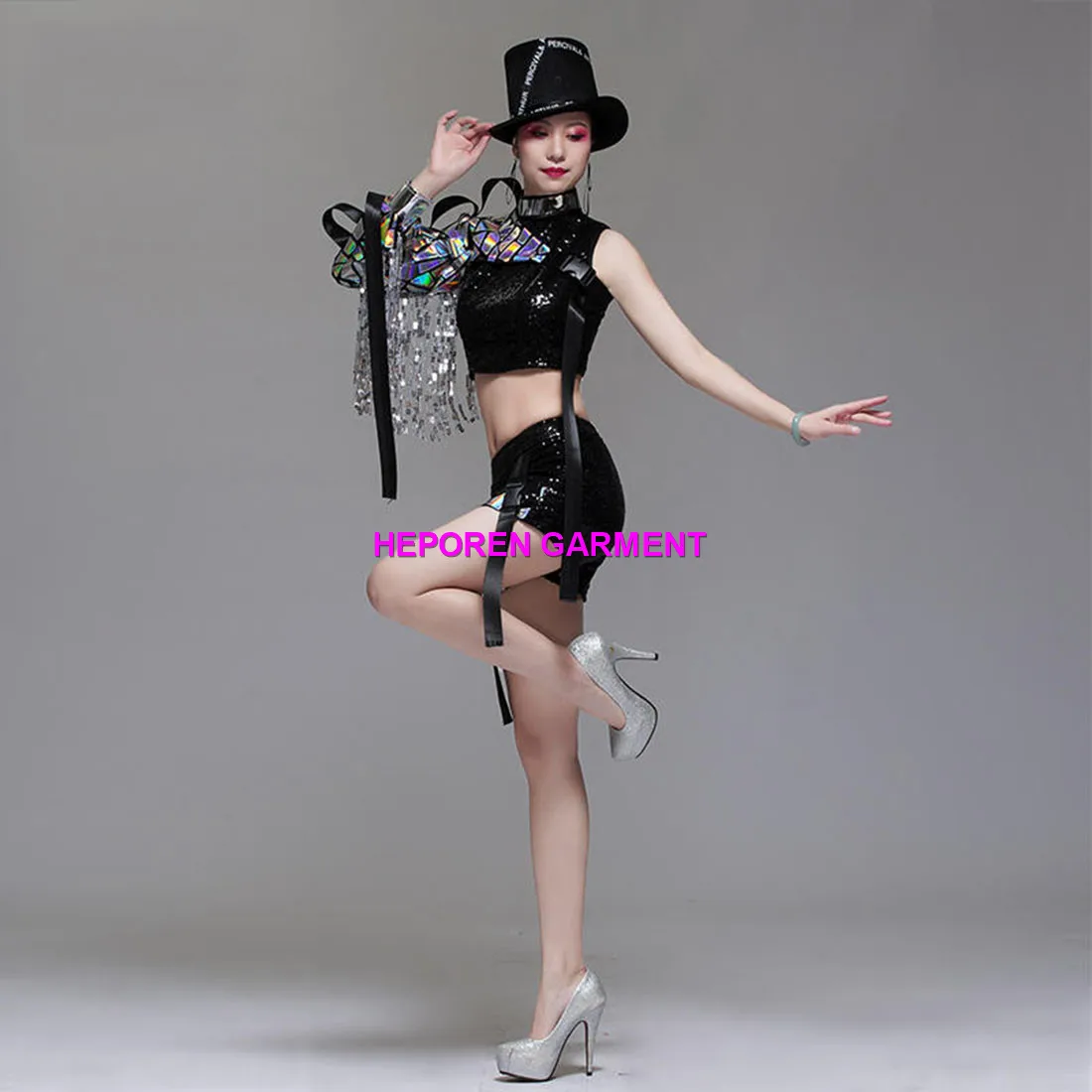 

Female Troupe Costumes, Uniform Sets, Jazz Dance Suit, Dancing Performance Clothes