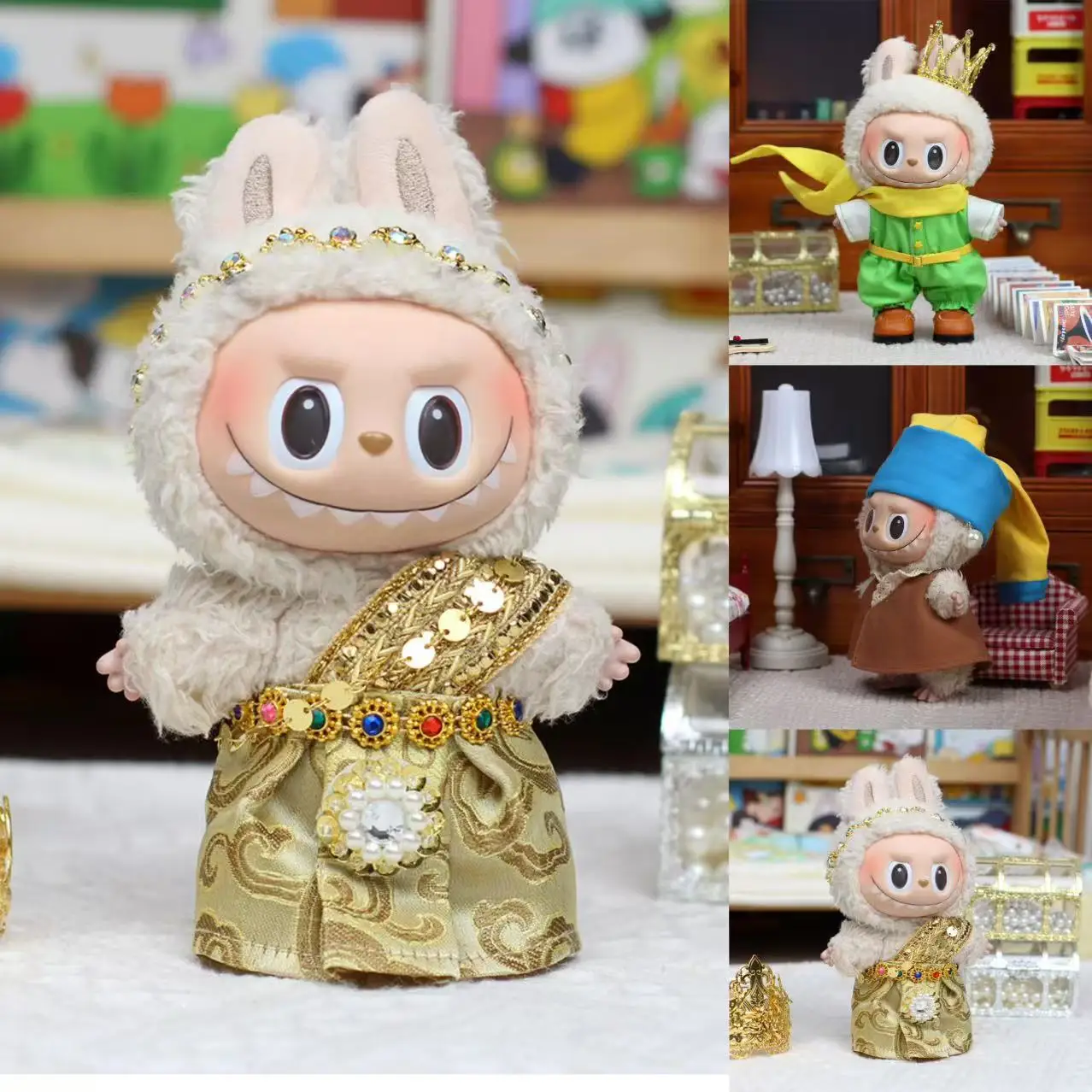 

Clothing For Labubu 17cm Doll's The Monsters Clothes Outfit Accessories DIY Gift Thai Outfit Macaron The Little Prince