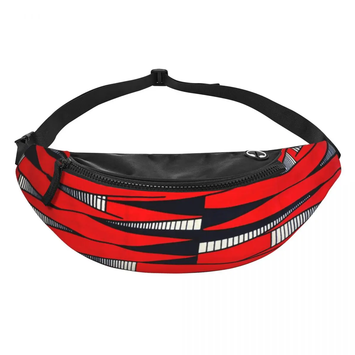 Custom Geometric African Ethnic Tribal Ankara Pattern Fanny Bag Customized Crossbody Waist Pack Men Women Phone Money Pouch