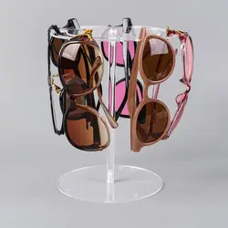 1pc Transparent Rotatable Sunglasses Display Stand Suitable for Glasses Storage Display The Layers Can Be Stacked