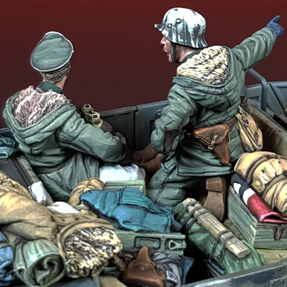 شخصية جندي راتنج-الحرب العالمية الثانية ، نموذج جندي ، موضوع عسكري ، طقم مفكك وغير مطلي