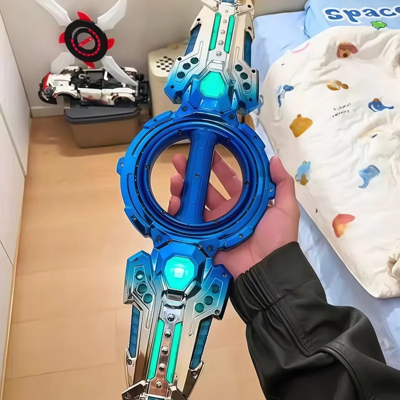 Double Ended Retractable Lightsaber Toy Super Cool Dual Edged Action Figure For Birthday Gift Multiple Lighting Styles Available