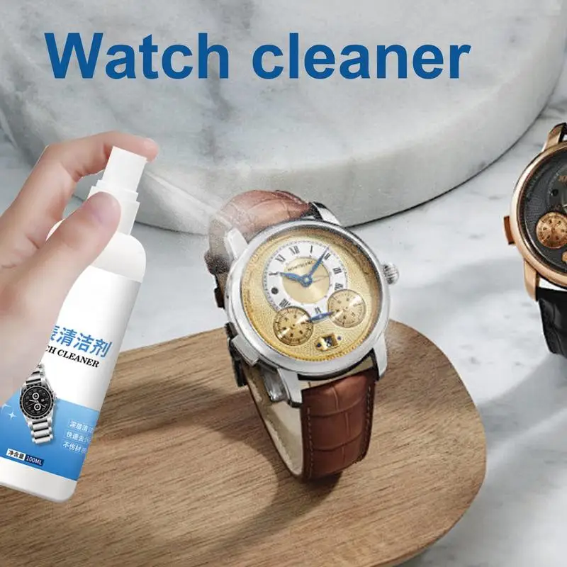 Watch Cleaner Spray Professional 100ml Bottle For Jewelry Cleaning Watch Cleaner Liquid Effective Jewelry Polishing Solution Gem