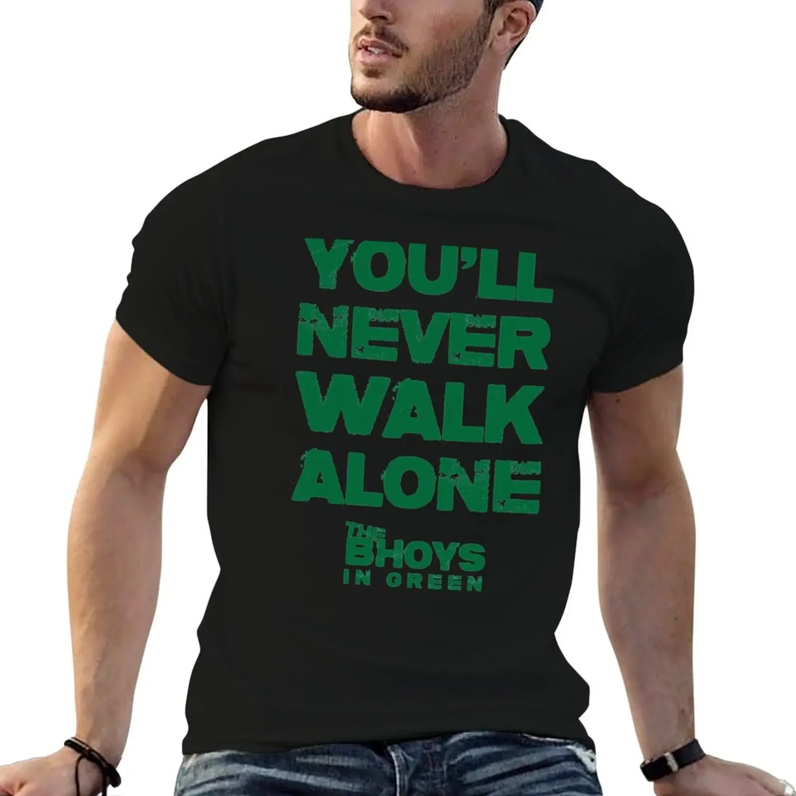 You Will Never Walk Alone – The Bhoys T-Shirt street wear graphic t shirt vintage boys whites mens graphic t-shirts funny