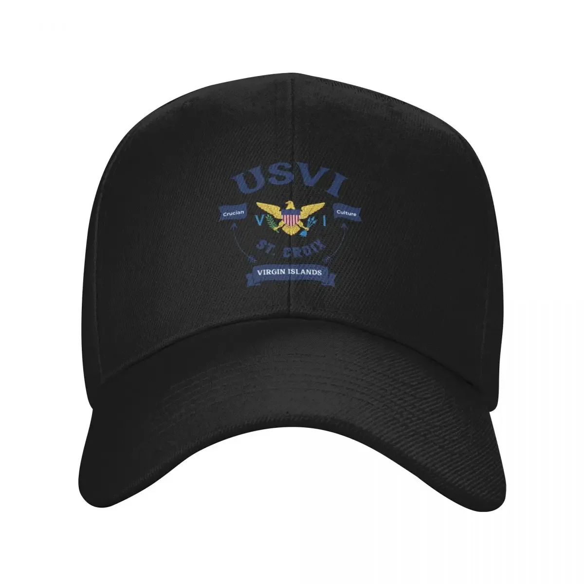 

US Virgin Islands Flag St. Croix USVI Tropical Baseball Cap Snap Back Hat Designer Hat dad hat Boy Child Women's