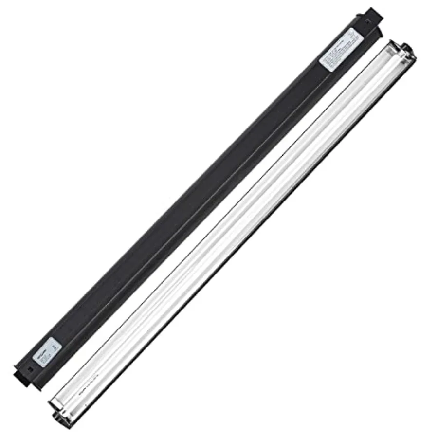 

Комплект освещения для рептилий T5 HO UVB: светильник 34 дюйма, плафон для террариума с отсоединяемым изогнутым отражателем и лампа UVB T5 5.0