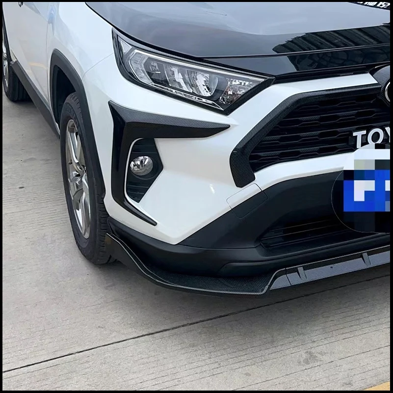 車のアクセサリートヨタ RAV4 2019-2023 フロントバンパーリップディフューザープロテクター装飾カバートリムオートスタイリング