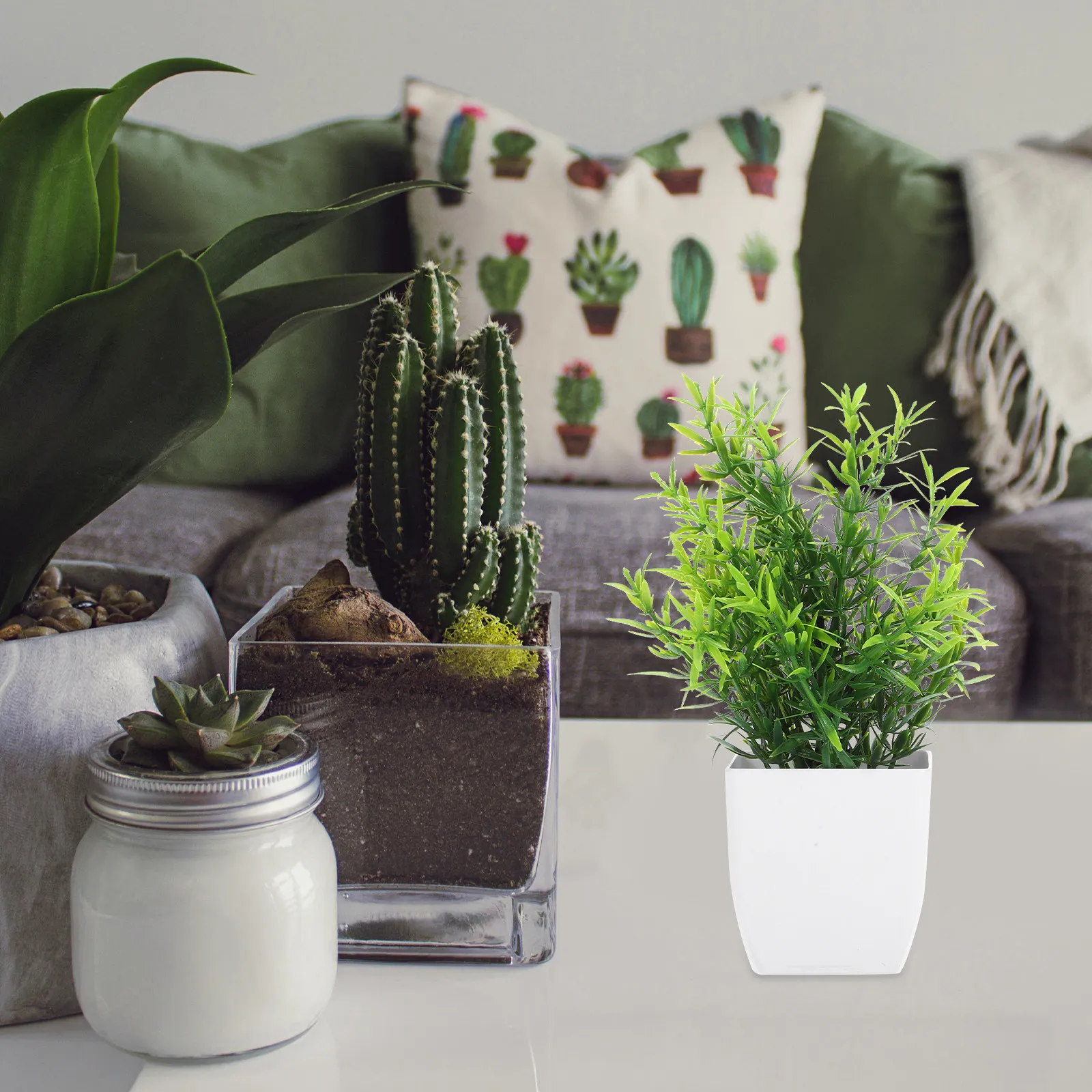 4 шт. реалистичных искусственн – обзор и цена Plant Pot Small Desk